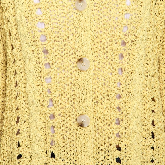 NWT - She + Sky Open Knit Cardi in Banana - Picture 5 of 9